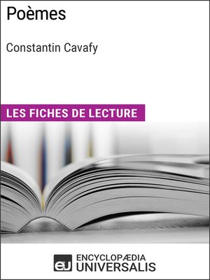 cover image of Poèmes de Constantin Cavafy